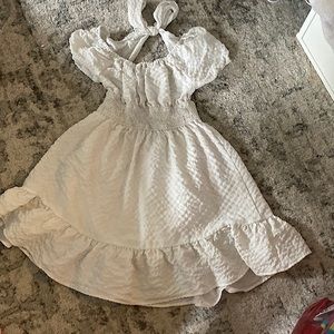 girls white dress size 140.